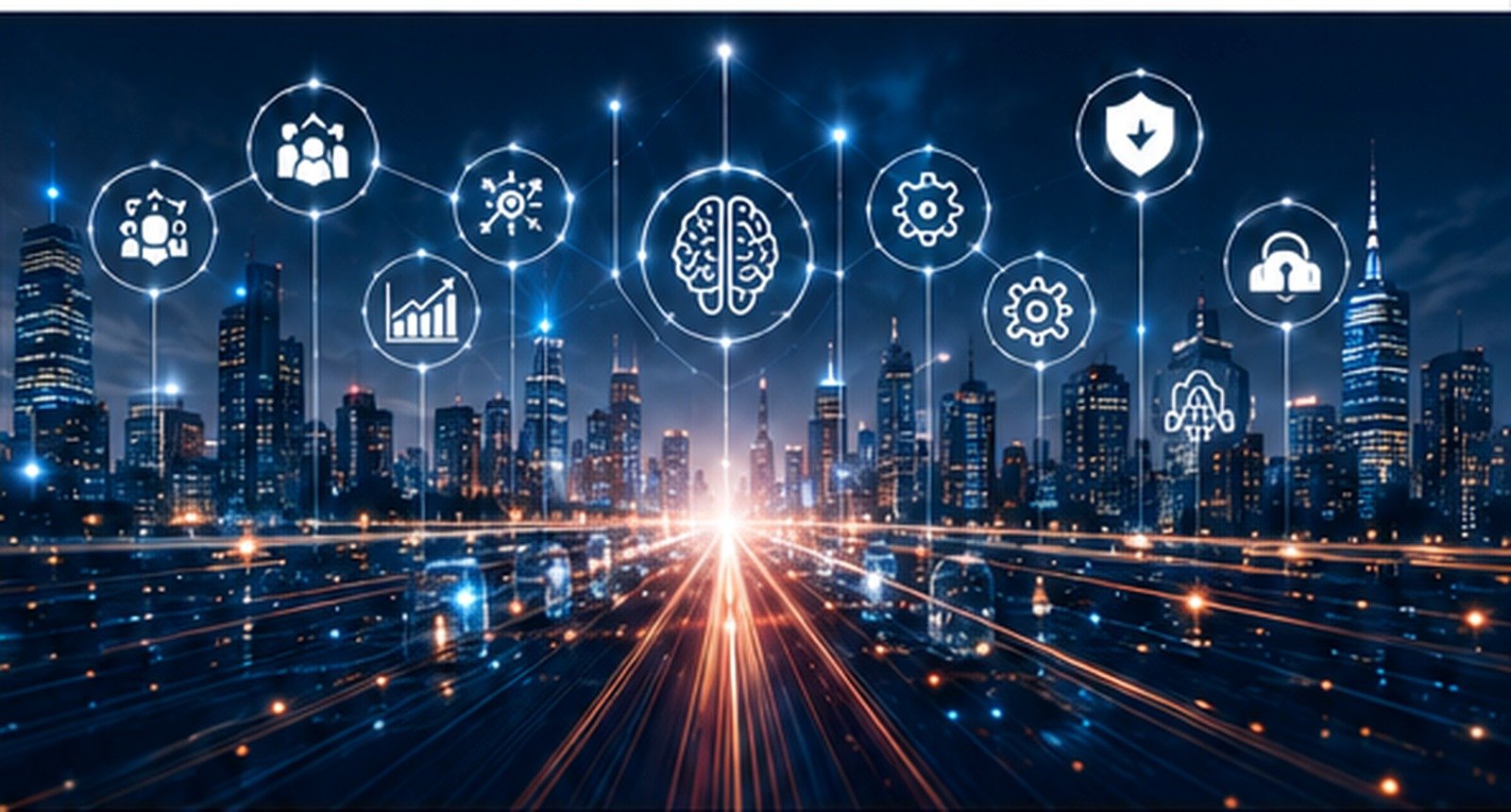 Connected enterprise data, cloud and intelligent automation network