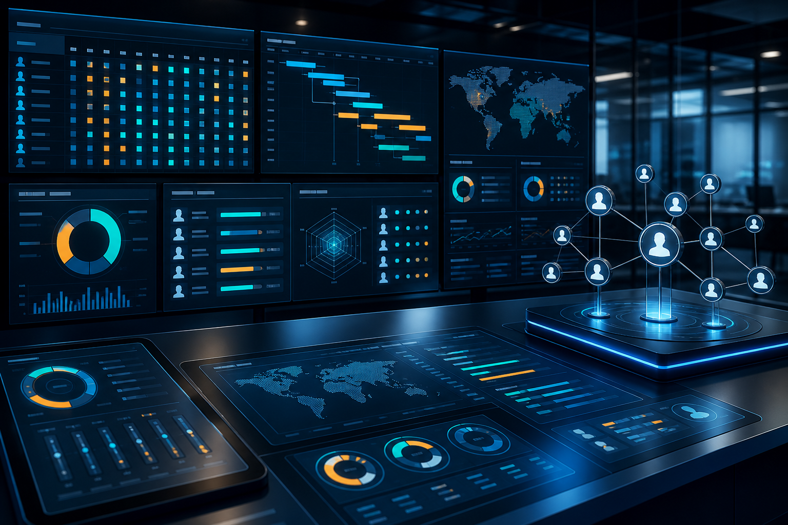 Workforce intelligence platform matching technology skills to project needs